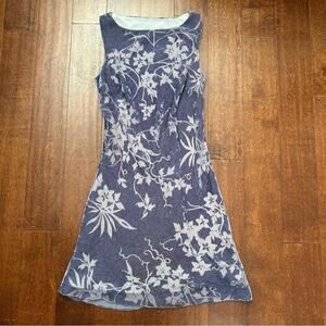 Bisou Bisou Whimsigoth Purple Burnout Velvet Cowl NeckDress Size 10 (Runs Small)